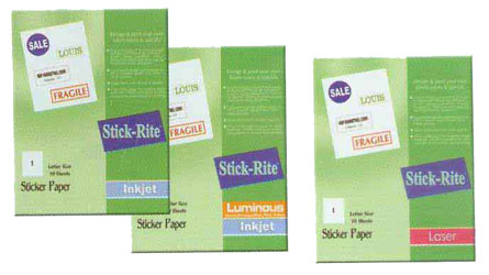 Inkjet Sticker Paper Letter